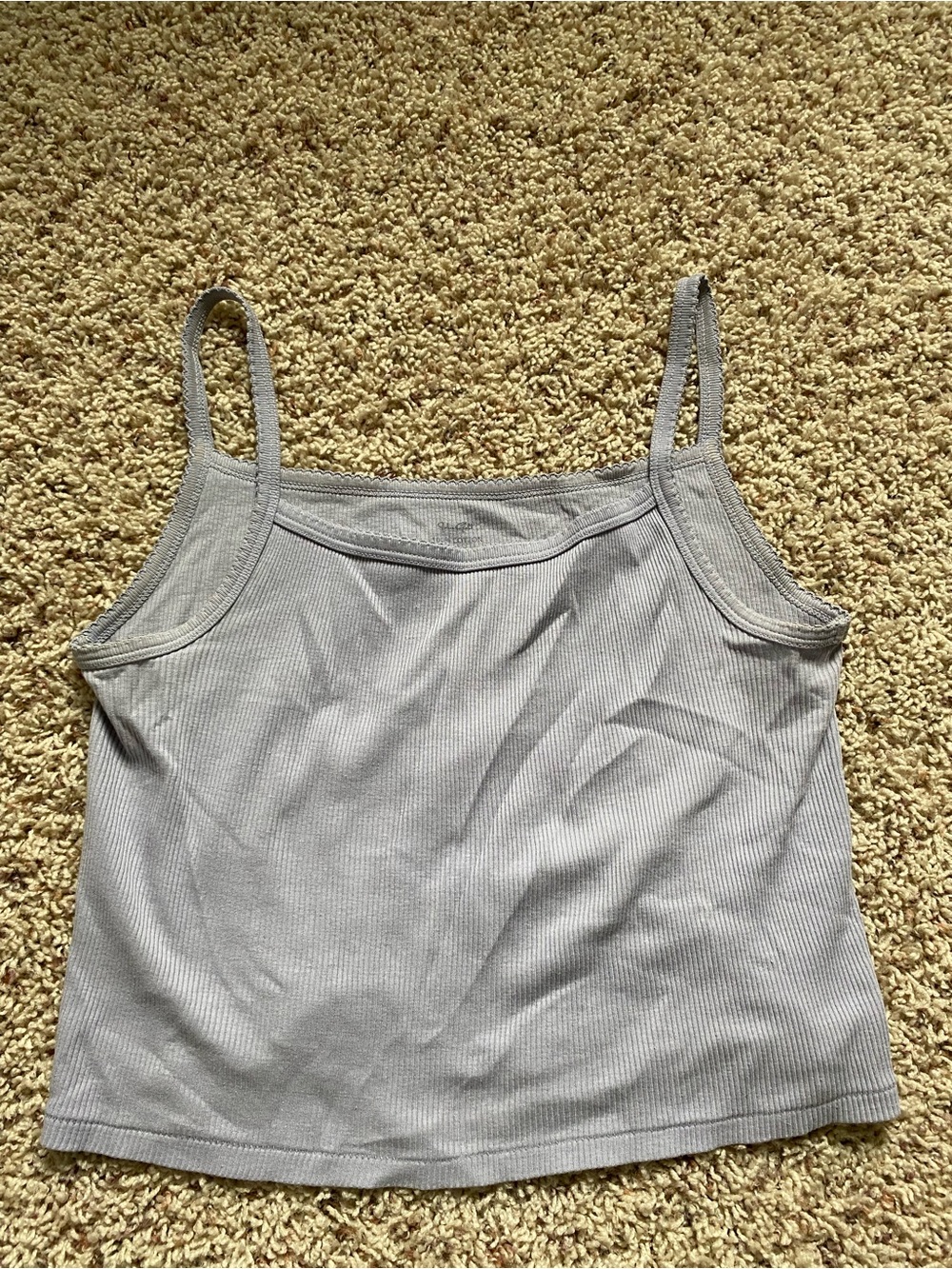Brandy Melville Light periwinkle Ribbed Tank Top